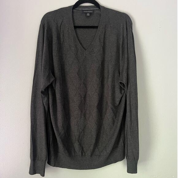 Men's Cashmere Silk Blend V-neck Sweater Banana Republic size XL - Picture 1 of 5